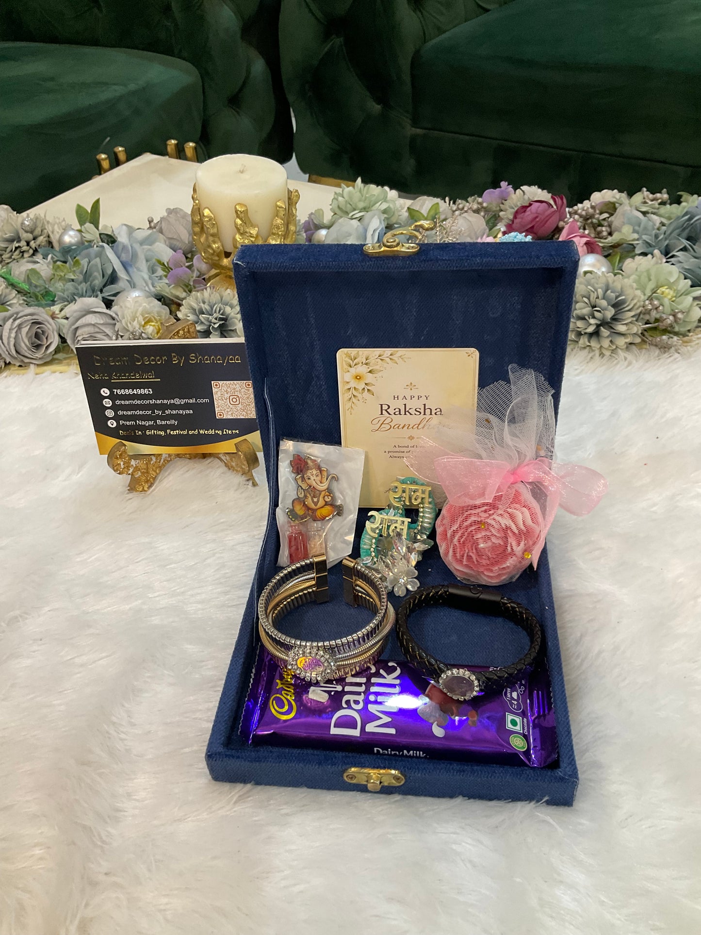 Silver Coin Rakhi Hamper