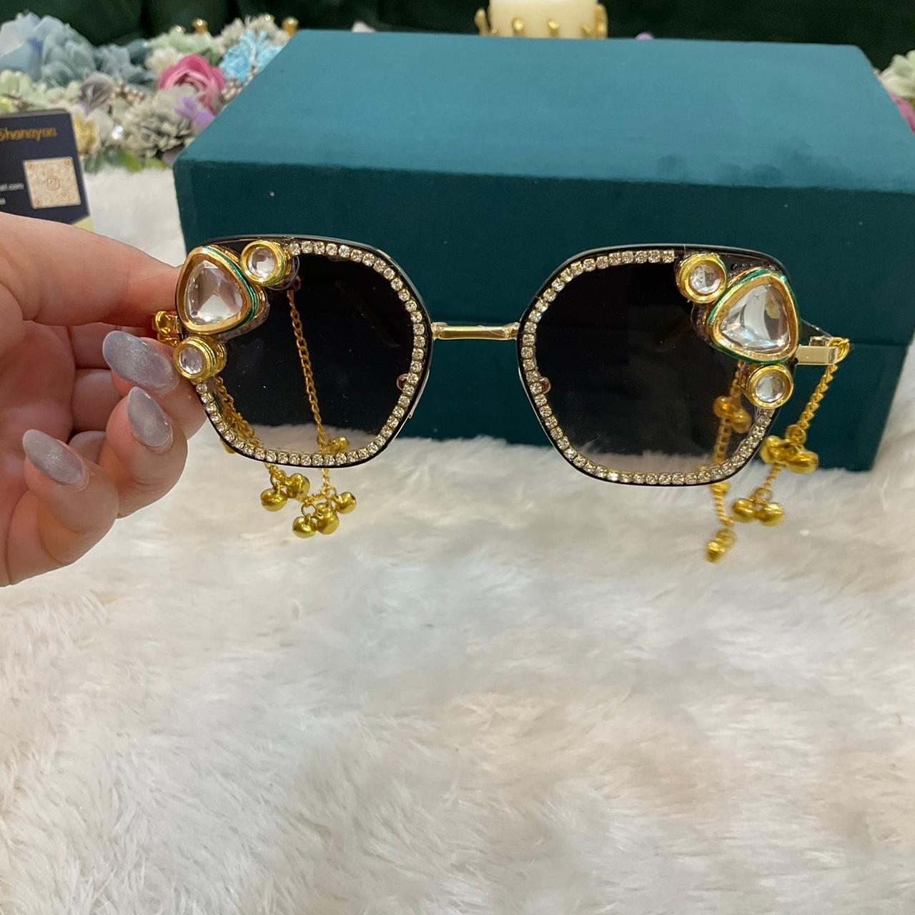 Kashmiri Goggles with Hanging Chains