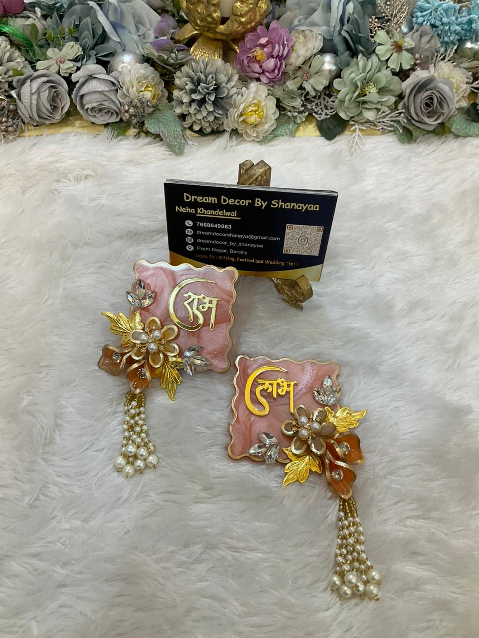 Resin Shubh Labh Wall Hanging