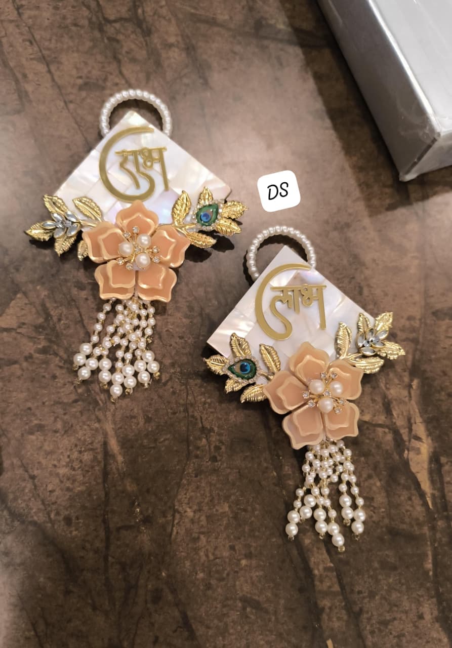 Designer MOP Shubh Labh with Resin Décor