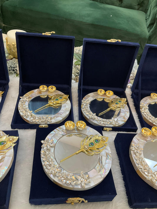 TP101 - Mother of Pearl Tilak Platter