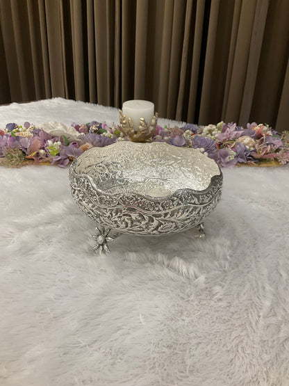 German Silver Urli with Flower Legs