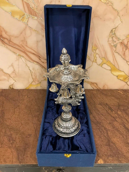 German Silver Peacock Samai with Bells