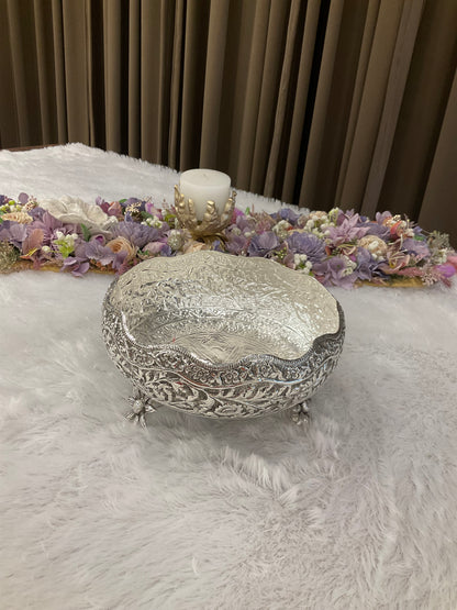 German Silver Urli with Flower Legs