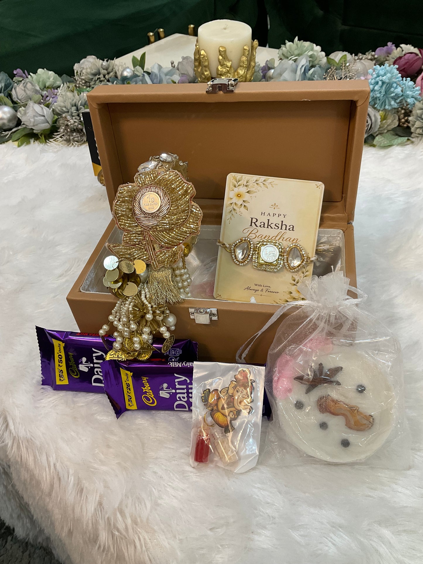 1gm Silver Coin Rakhi Hamper