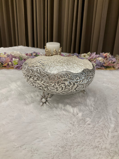 German Silver Urli with Flower Legs