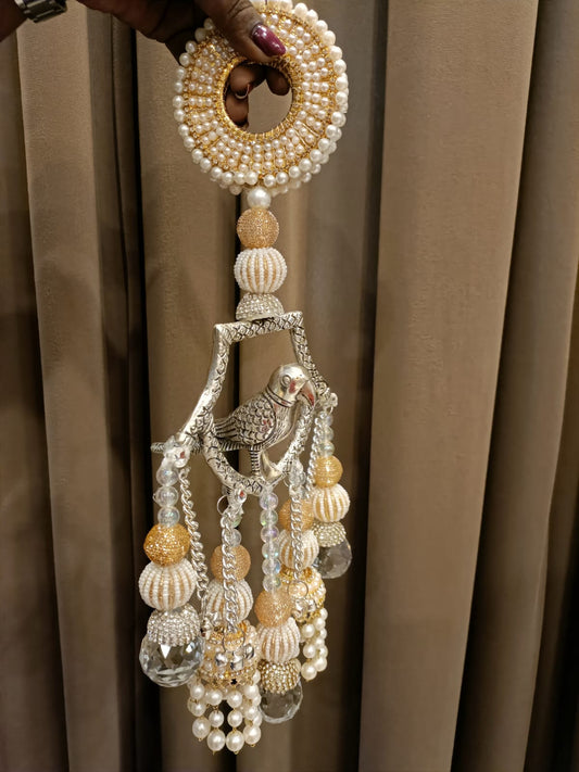 Designer German Silver Parrot Hanging ( Single Piece )