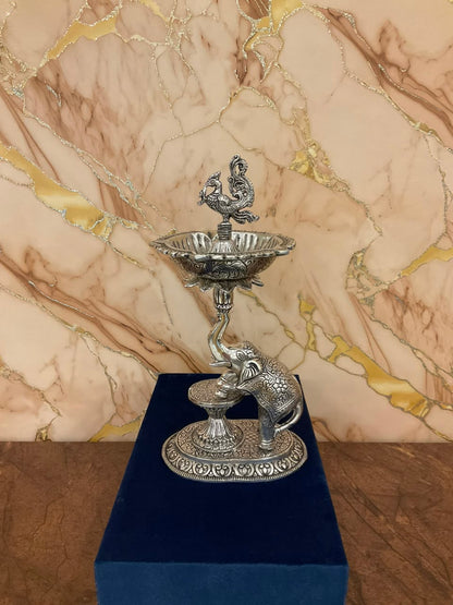 German Silver Elephant Samai with Premium Gift Box