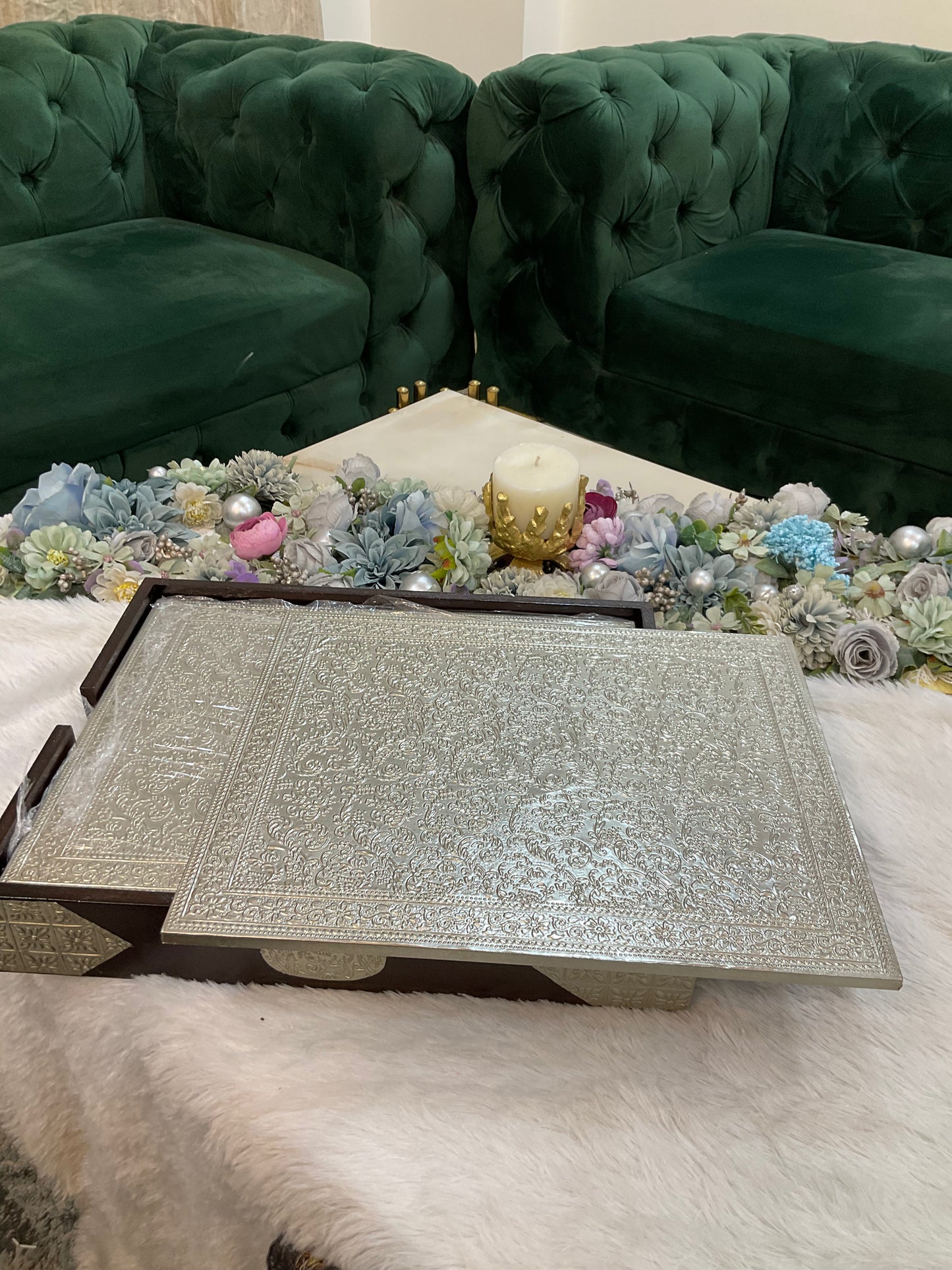 German Silver Dining Table Mats