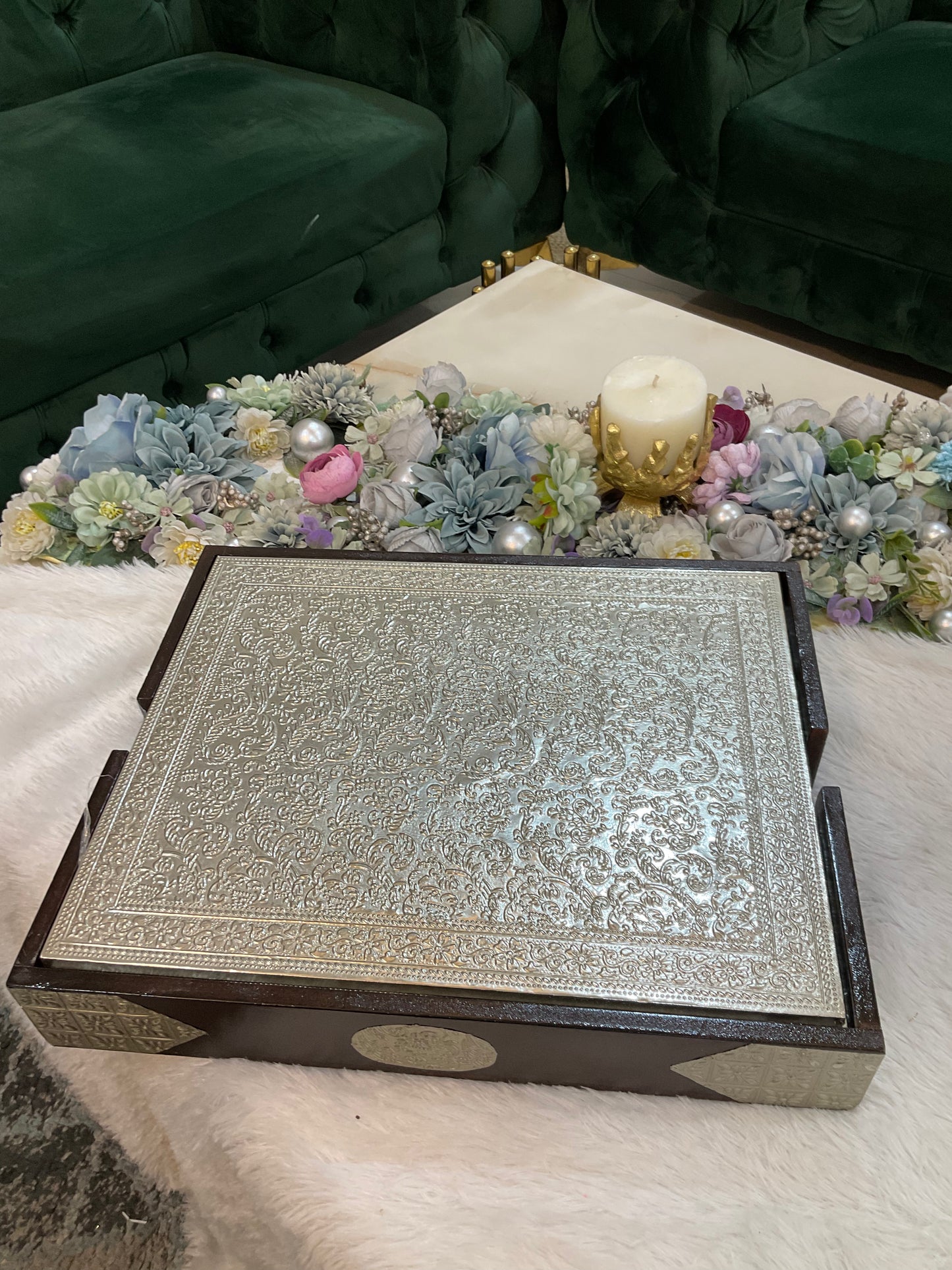 German Silver Dining Table Mats