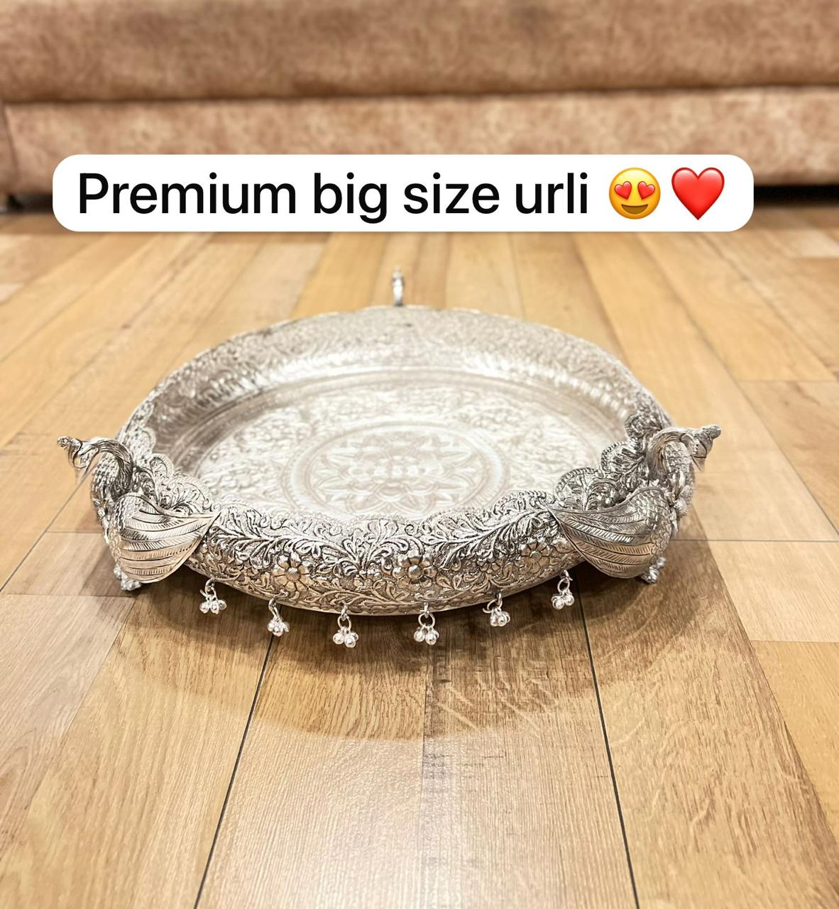 German Silver Premium Heavy Engraved Urli