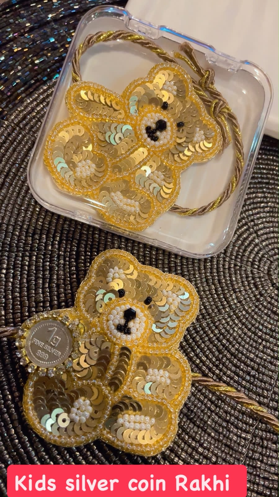 Kids Silver Coin Rakhi