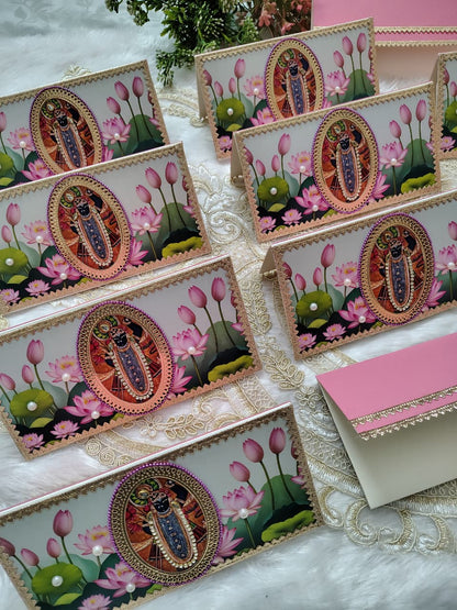 EN105 - Pichwai Theme Shrinath Ji Envelopes (Pack of 6)