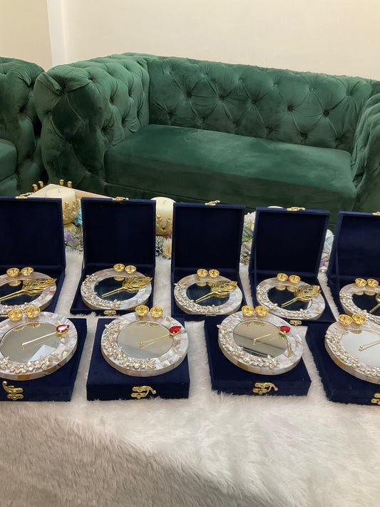 TP101 - Mother of Pearl Tilak Platter