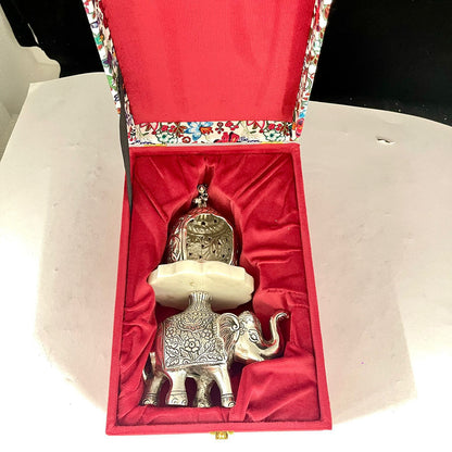 GS109 - Silver Plated Elephant with Tealight Holder