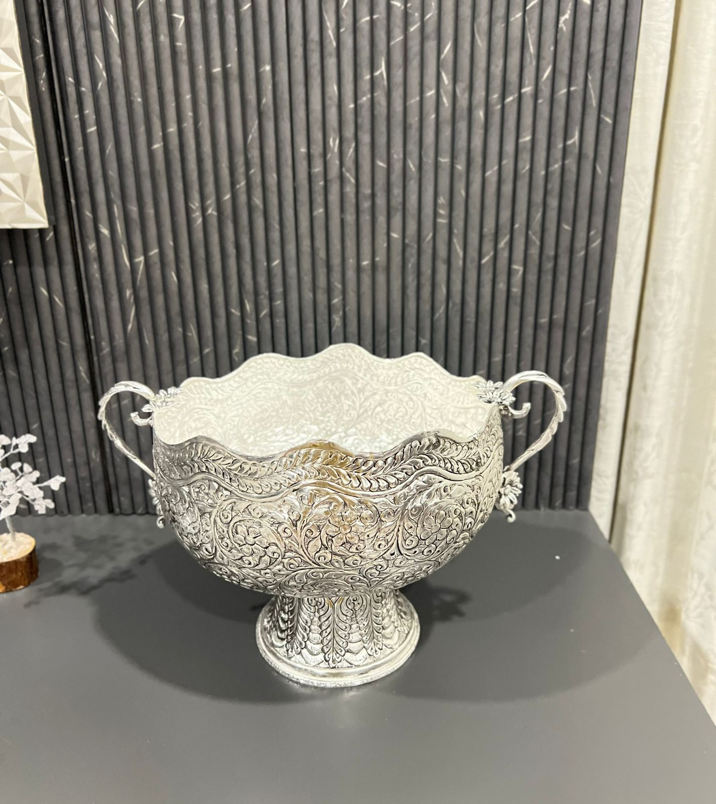 German Silver Hand-Engraved Premium Multi-Usage Bowl