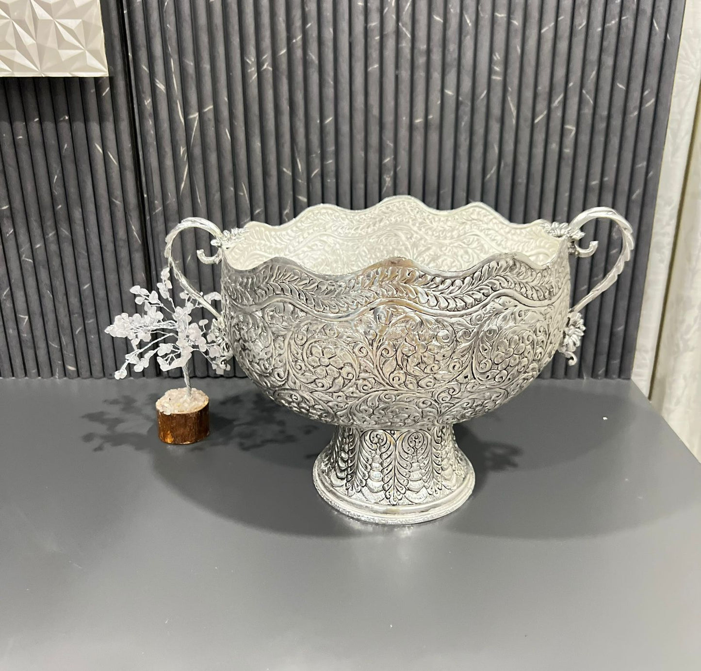 German Silver Hand-Engraved Premium Multi-Usage Bowl