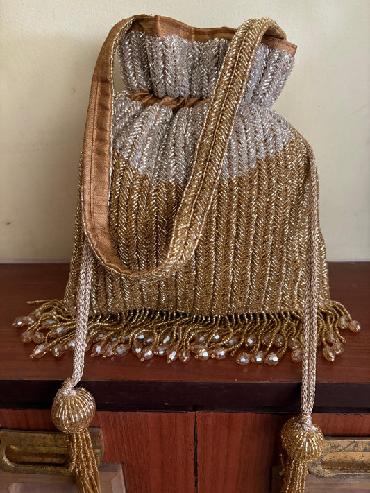 DP109 - Double-Side Heavy Katdana Potli Bag