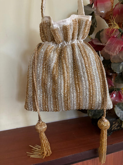 DP106 - Double Side Work Potli – Elegant &amp; Rich Handcrafted Design