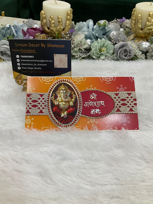 Designer Shri Ganeshaya Namah Envelope Set