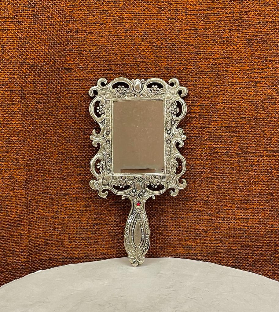 ✨ German Silver Antique-Style Hand Mirror ✨