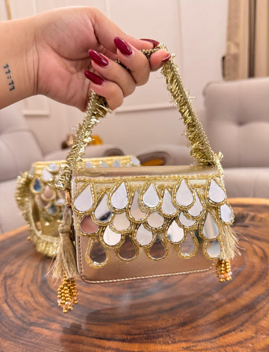 AAINA – Handmade Mirror Flap Bag