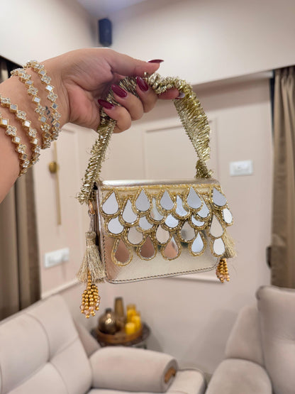 AAINA – Handmade Mirror Flap Bag