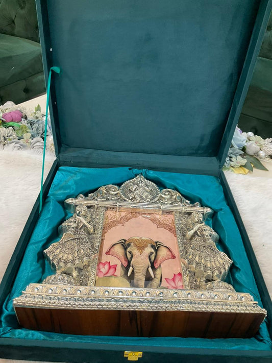 Real Silver Plated Luxury Wedding Invitation Frame