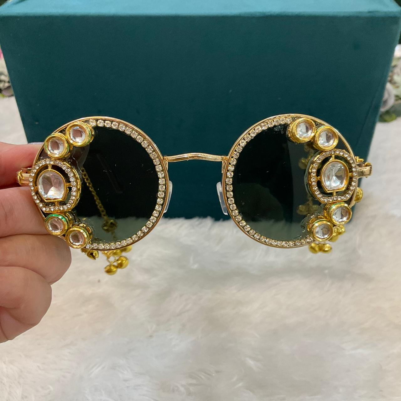 Kashmiri Goggles with Hanging Chains