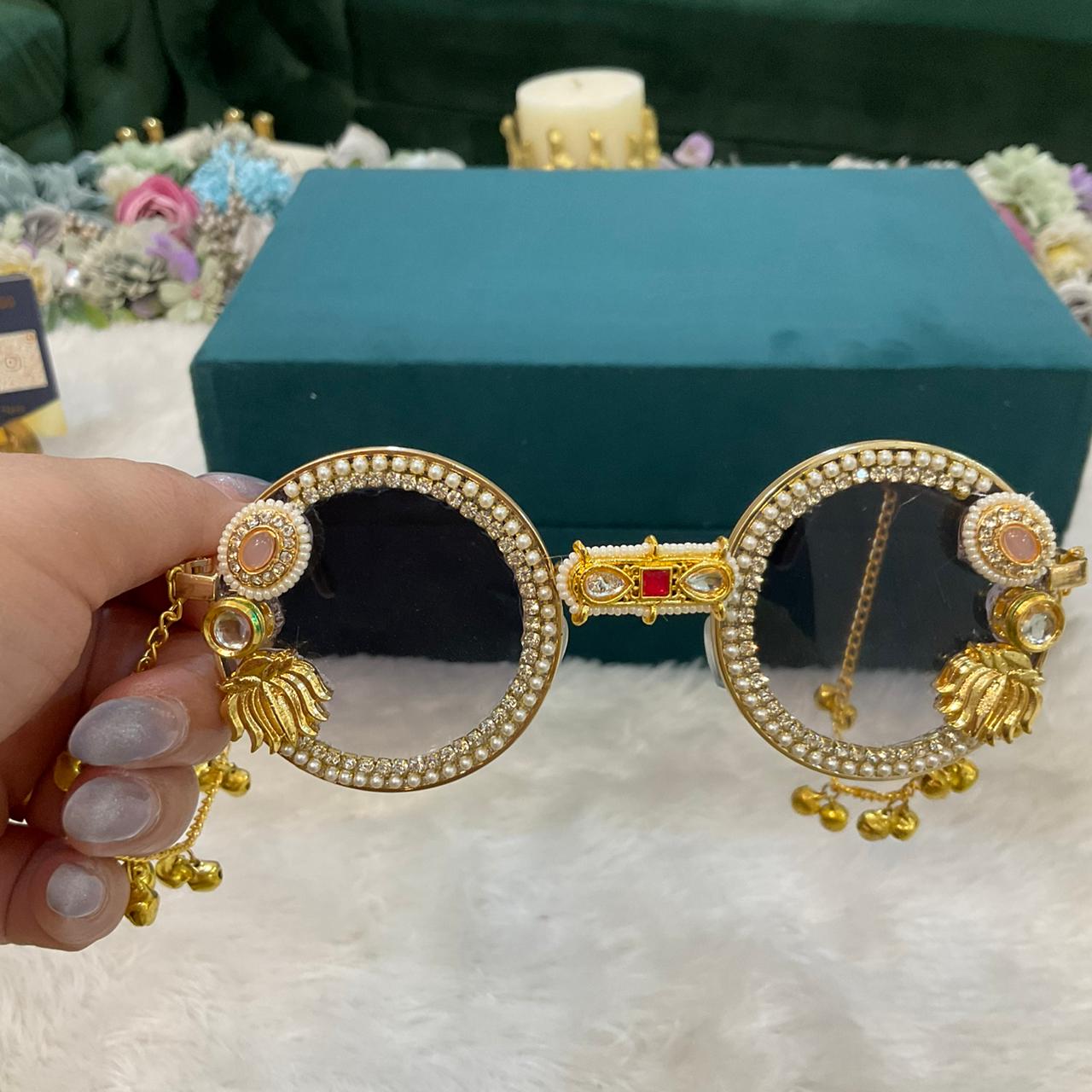 Kashmiri Goggles with Hanging Chains
