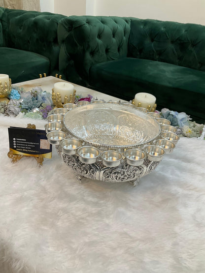 German Silver Diya Urli