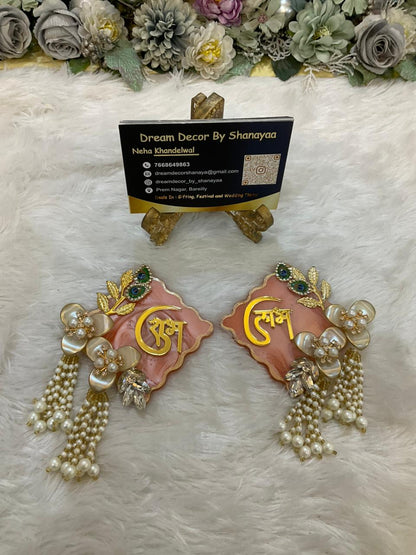 Resin Shubh Labh Wall Hanging