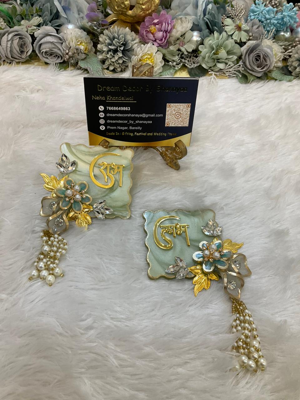Resin Shubh Labh Wall Hanging