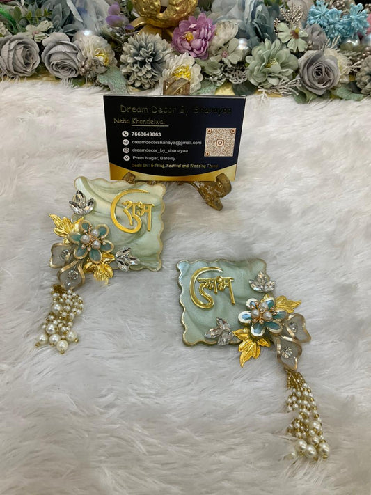 Resin Shubh Labh Wall Hanging