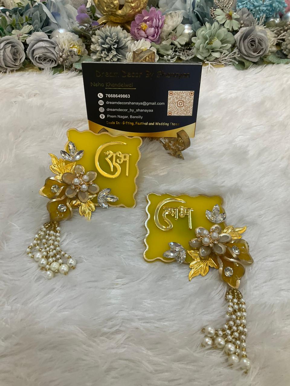 Resin Shubh Labh Wall Hanging
