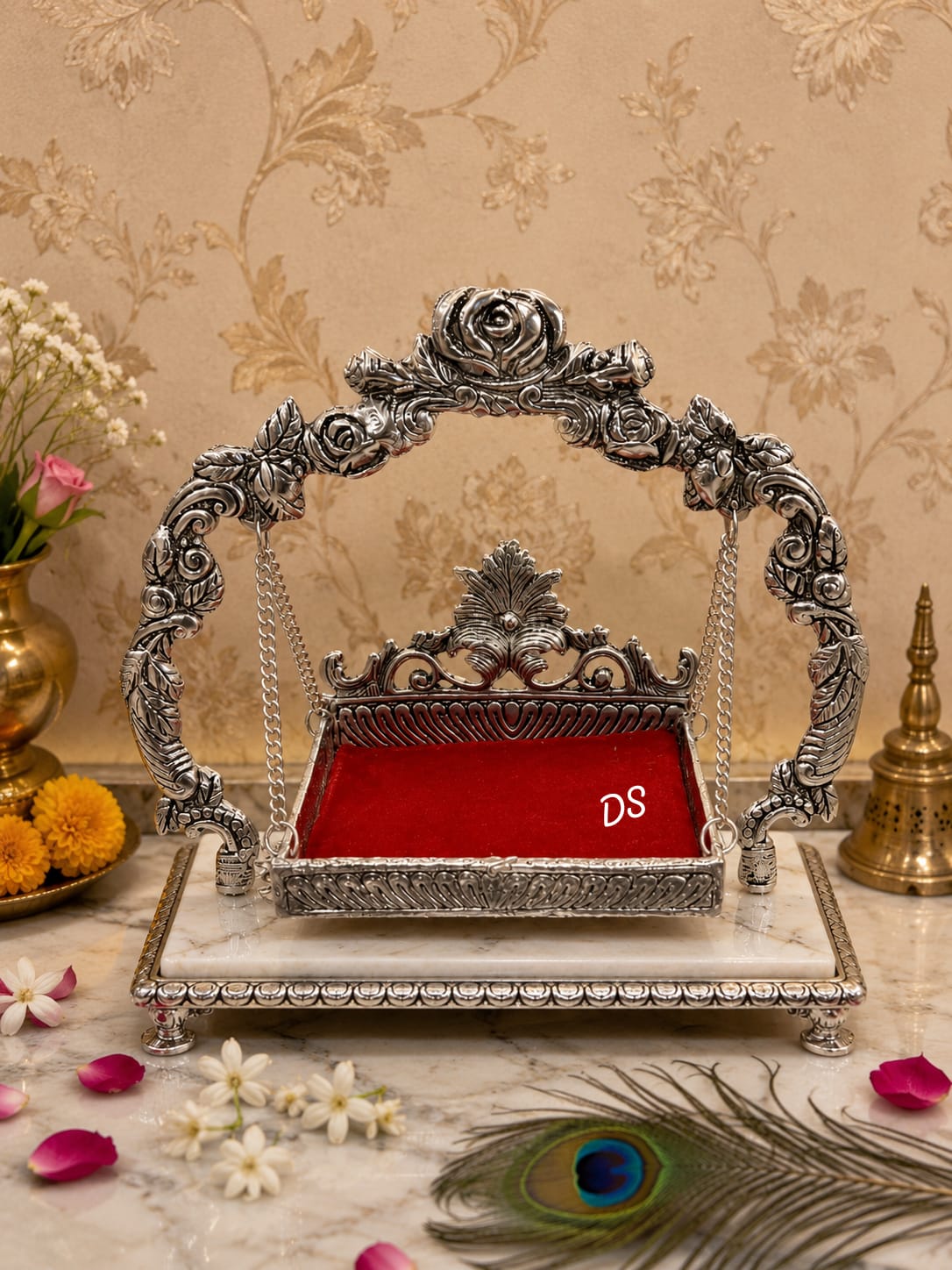 German Silver Rose Jhoola