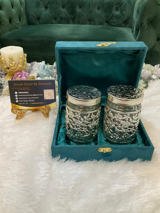 German Silver Jar Set