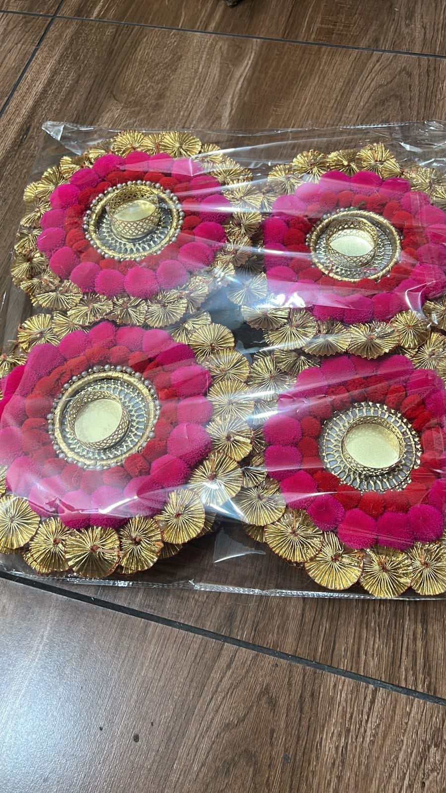 Festive Tea Light Pathway Mats – Set of 10