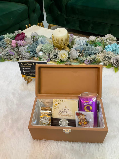 Premium Raksha Bandhan Gift Hamper with 1 gm Pure Silver Coin Rakhi