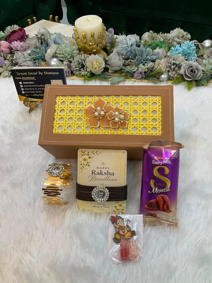 Premium Raksha Bandhan Gift Hamper with 1 gm Pure Silver Coin Rakhi