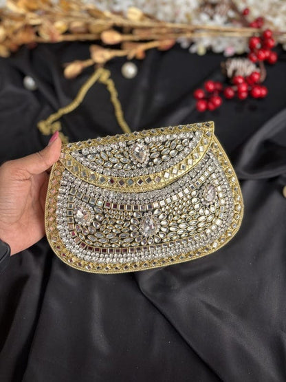 Designer Metal Clutch