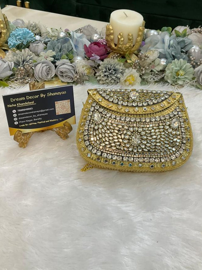 Designer Metal Clutch