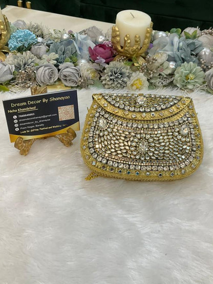 Designer Metal Clutch
