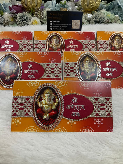 Designer Shri Ganeshaya Namah Envelope Set