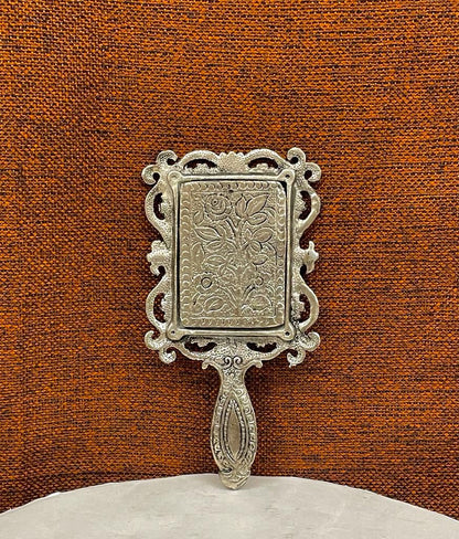 ✨ German Silver Antique-Style Hand Mirror ✨