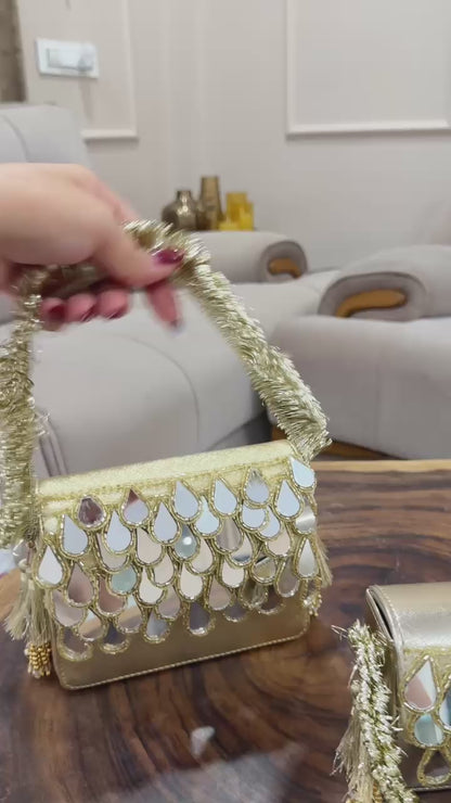 AAINA – Handmade Mirror Flap Bag
