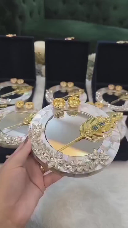 TP101 - Mother of Pearl Tilak Platter