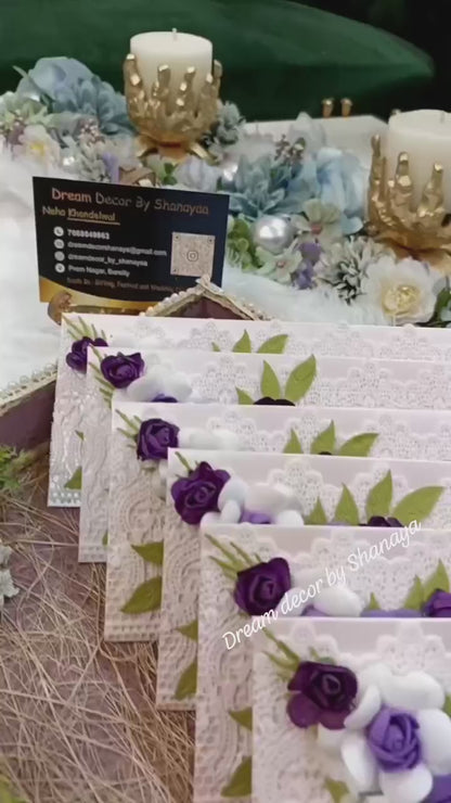 EN104 - Foamiran Flower  - Purple (pack of 6)