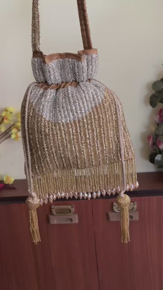 DP109 - Double-Side Heavy Katdana Potli Bag