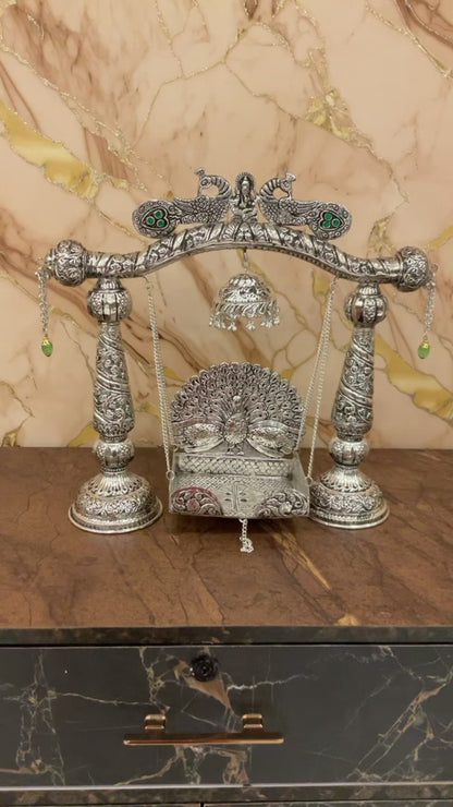 Premium German Silver Jhoola for Janmashtami
